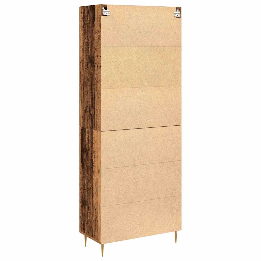 Highboard 2 stk. Altholz 69,5 x 34 x 180 cm Holzwerkstoff