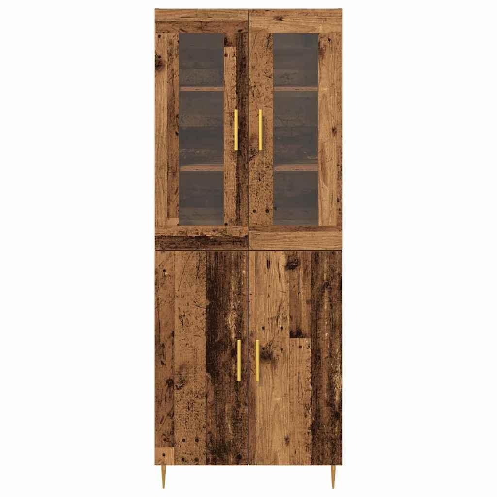 Highboard 2 stk. Altholz 69,5 x 34 x 180 cm Holzwerkstoff