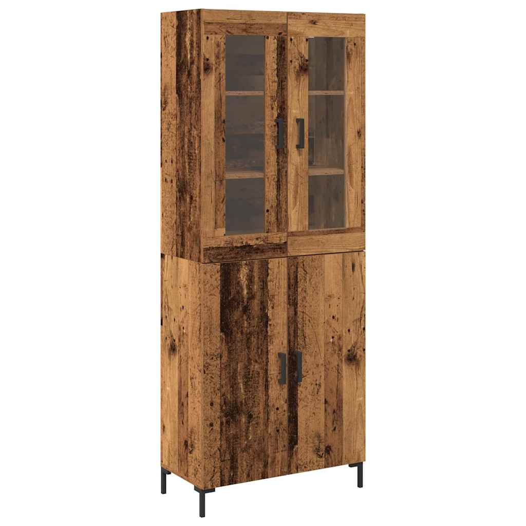Highboard 2 stk. Altholz 69,5 x 34 x 180 cm Holzwerkstoff