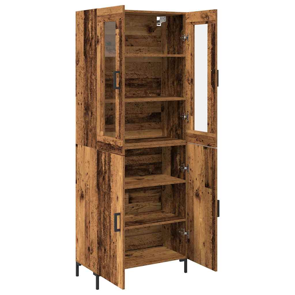Highboard 2 stk. Altholz 69,5 x 34 x 180 cm Holzwerkstoff