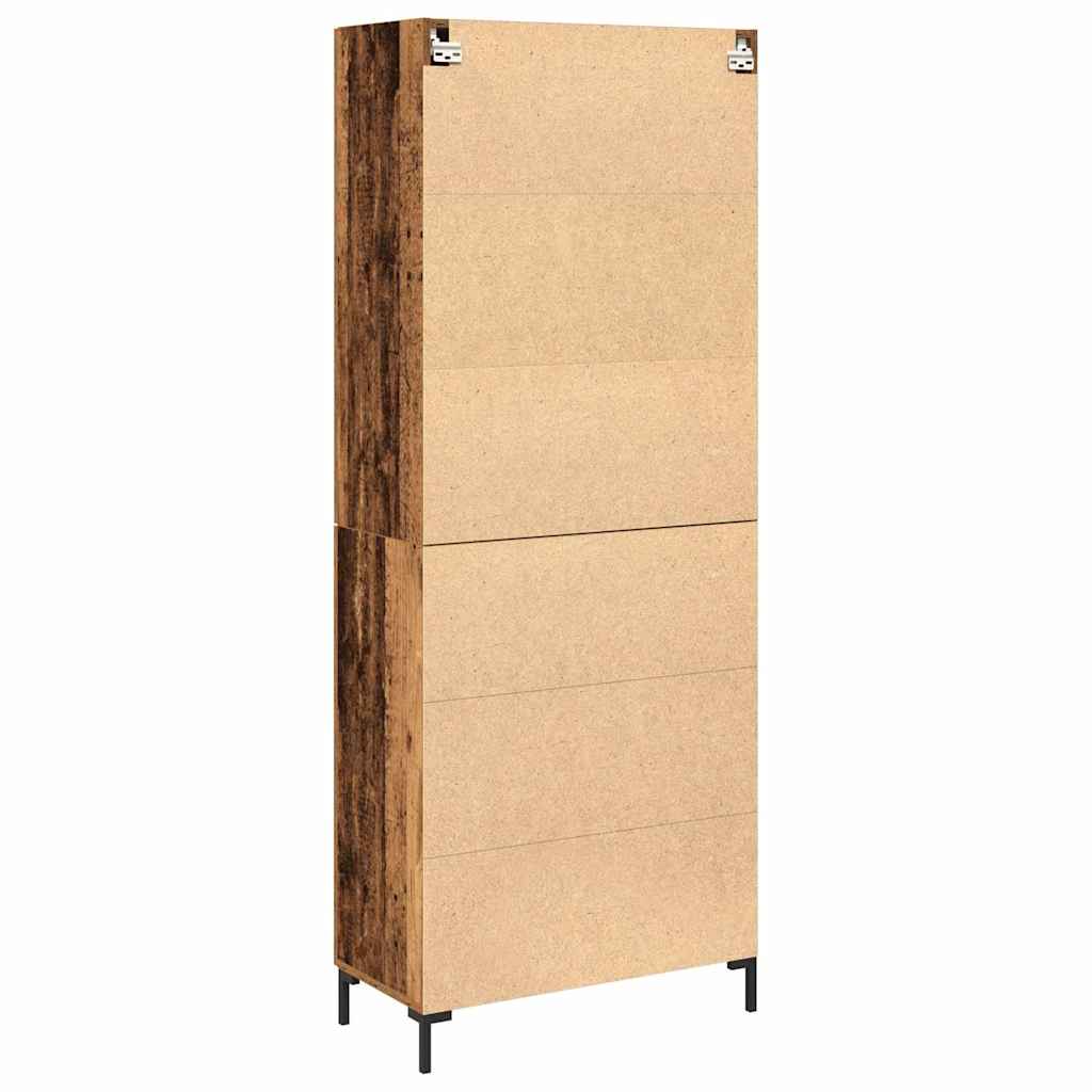 Highboard 2 stk. Altholz 69,5 x 34 x 180 cm Holzwerkstoff