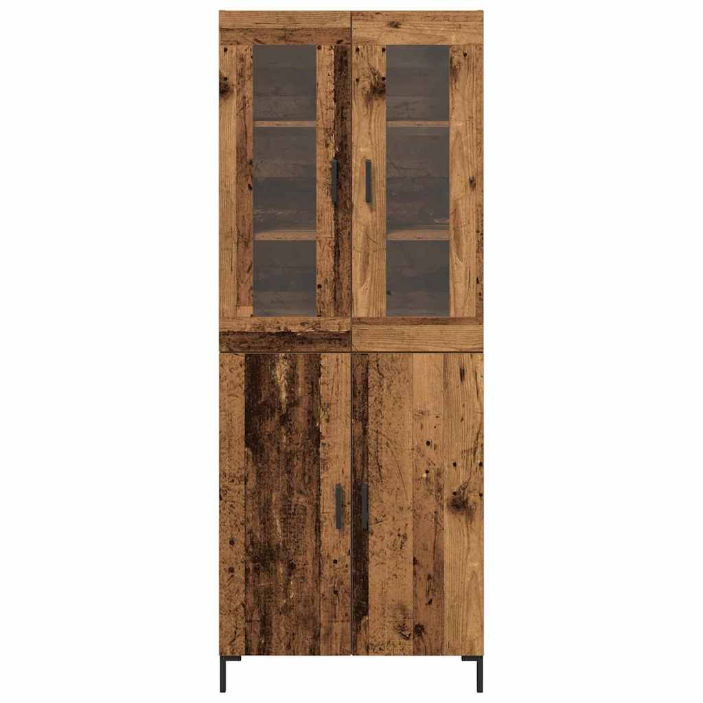 Highboard 2 stk. Altholz 69,5 x 34 x 180 cm Holzwerkstoff