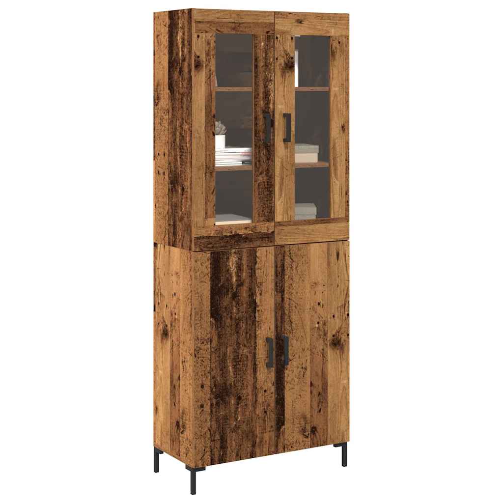 Highboard 2 stk. Altholz 69,5 x 34 x 180 cm Holzwerkstoff