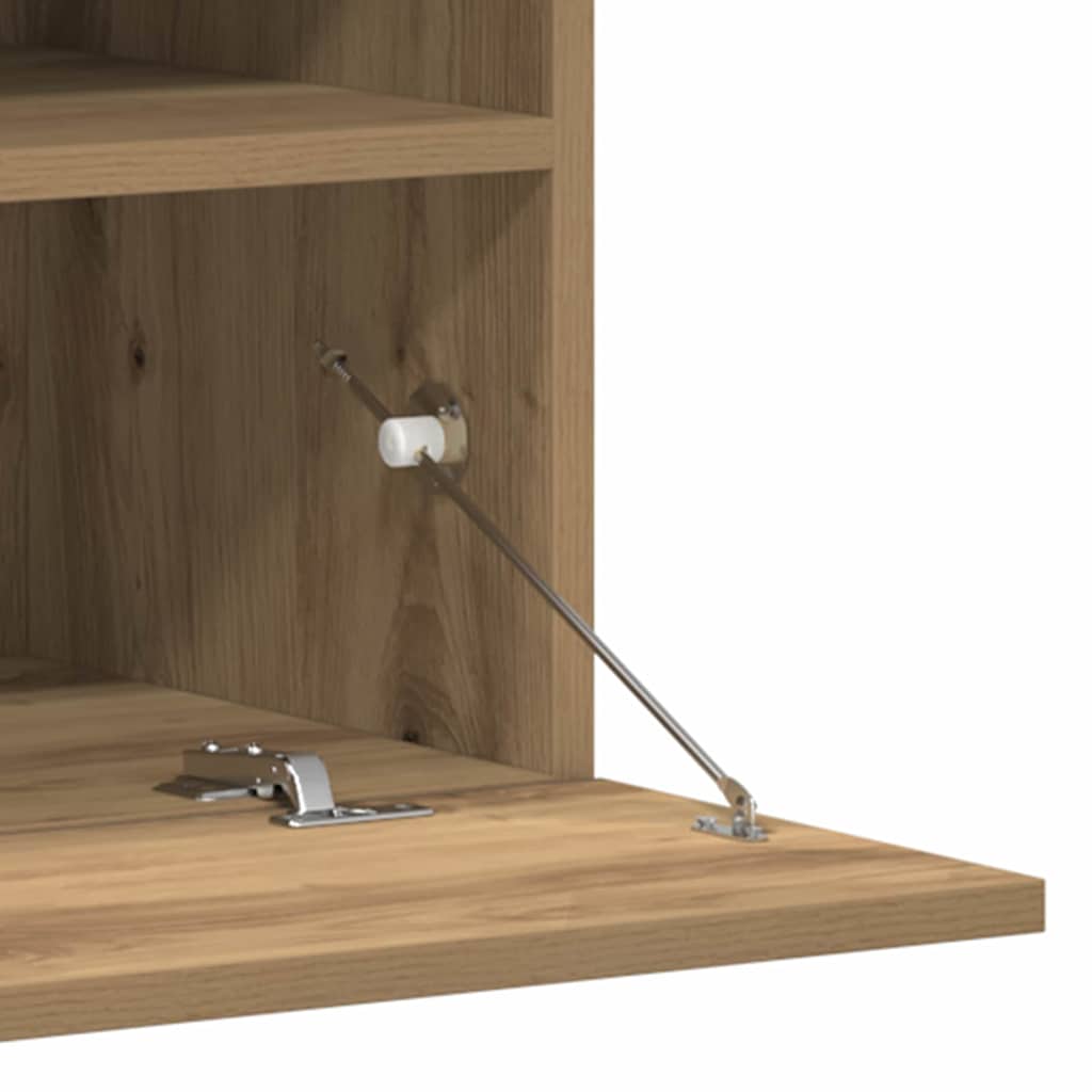 TV-Schrankset Wandmontiert 6 pcs Artisan-Eiche Holzwerkstoff