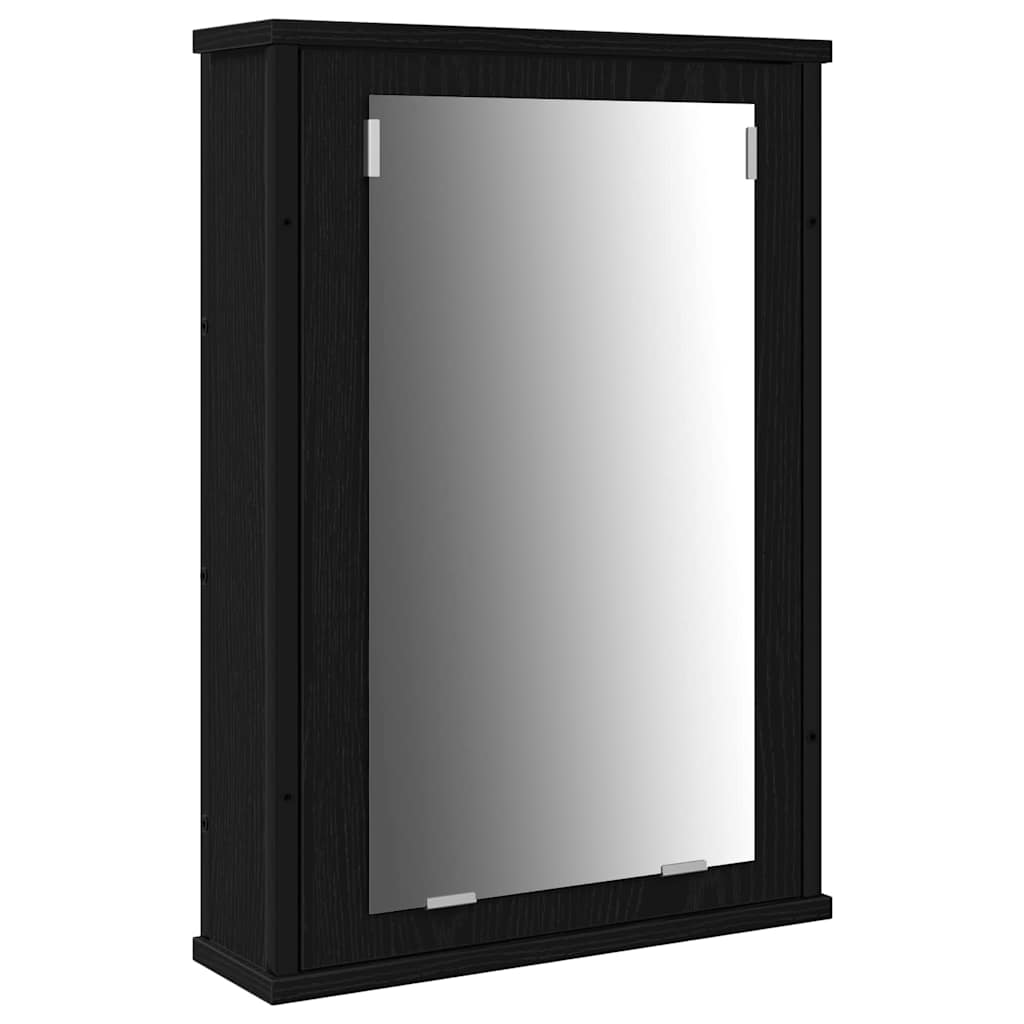 Badezimmermöbel-Set 3 stk. Schwarz Eichen-Optik