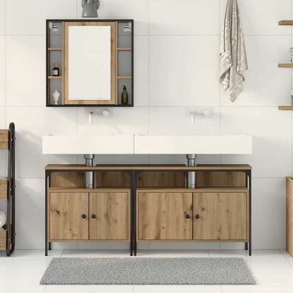 Badezimmer Waschbeckenmöbel 3 stk. Braun 80 x 30 x 60 cm