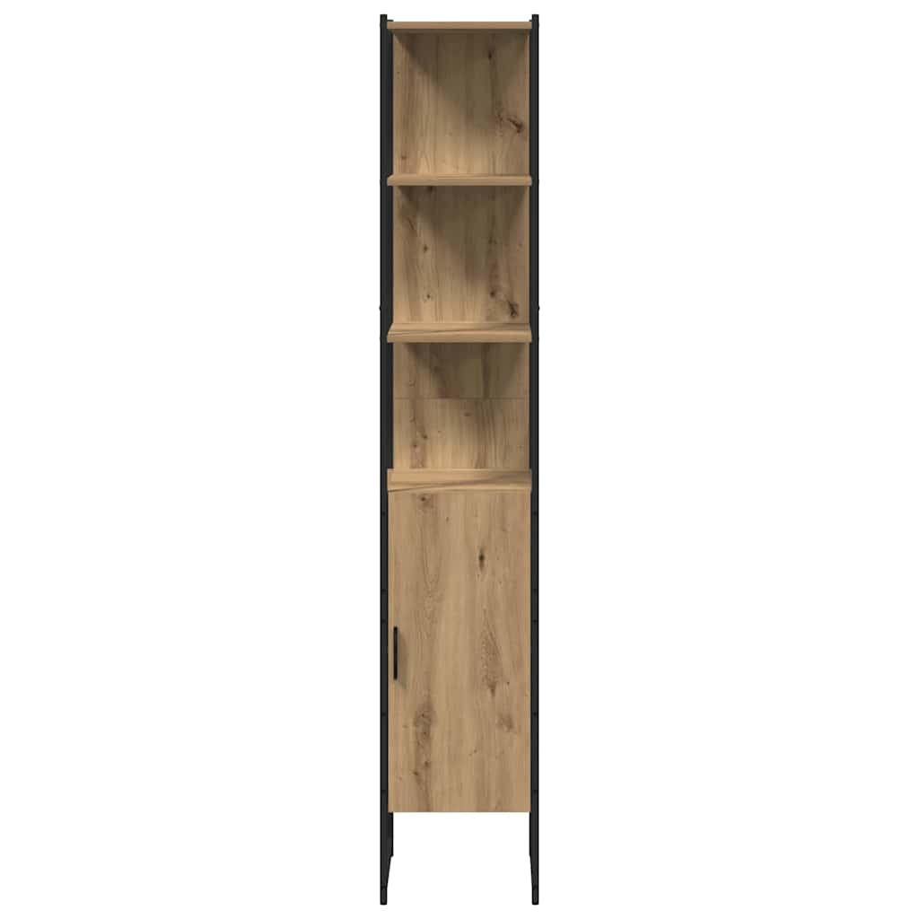 Badezimmermöbel-Set 3 stk. Braun 33 x 33 x 185,5 cm
