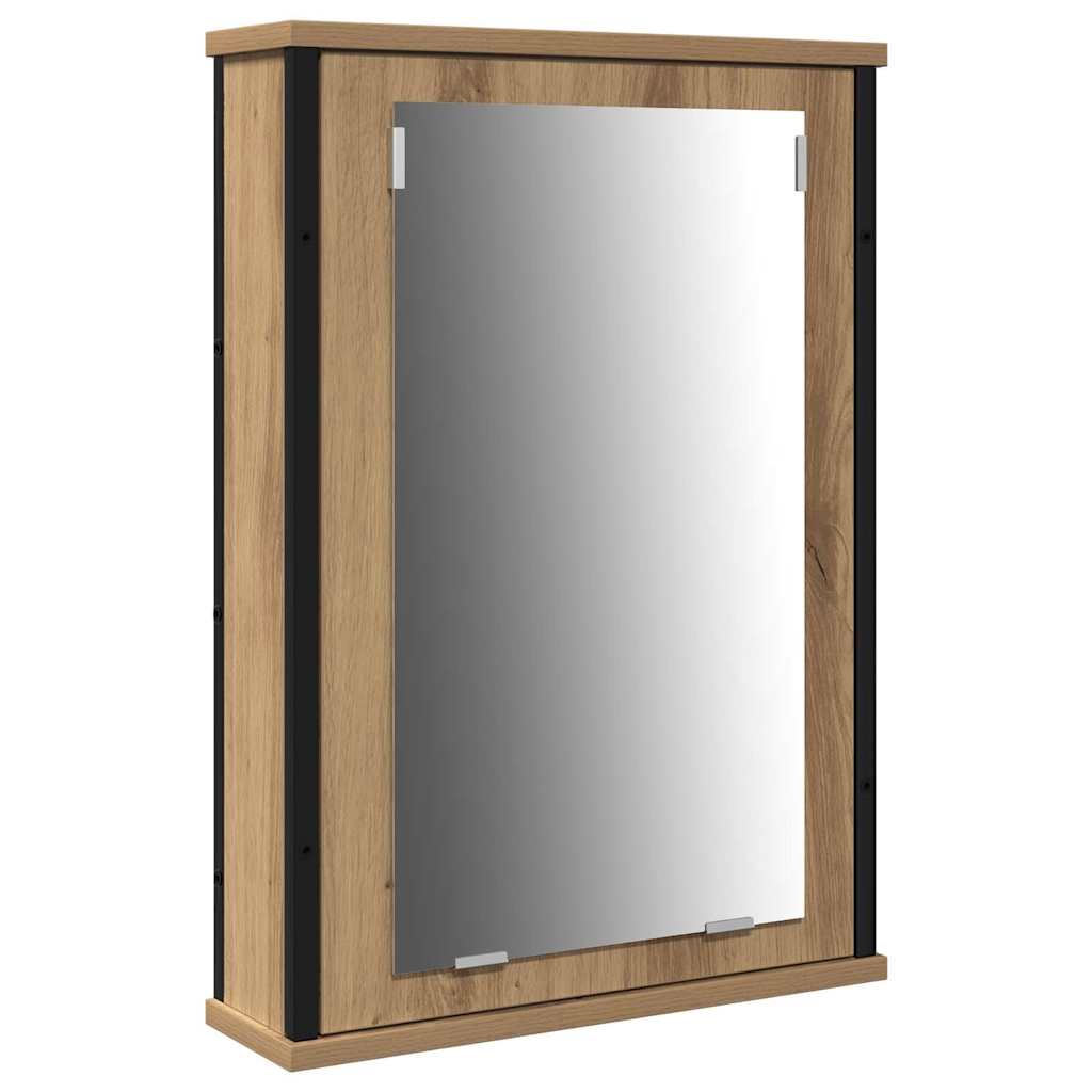 Badezimmermöbel-Set 4 stk. Artisan-Eiche 33 x 33 x 185,5 cm