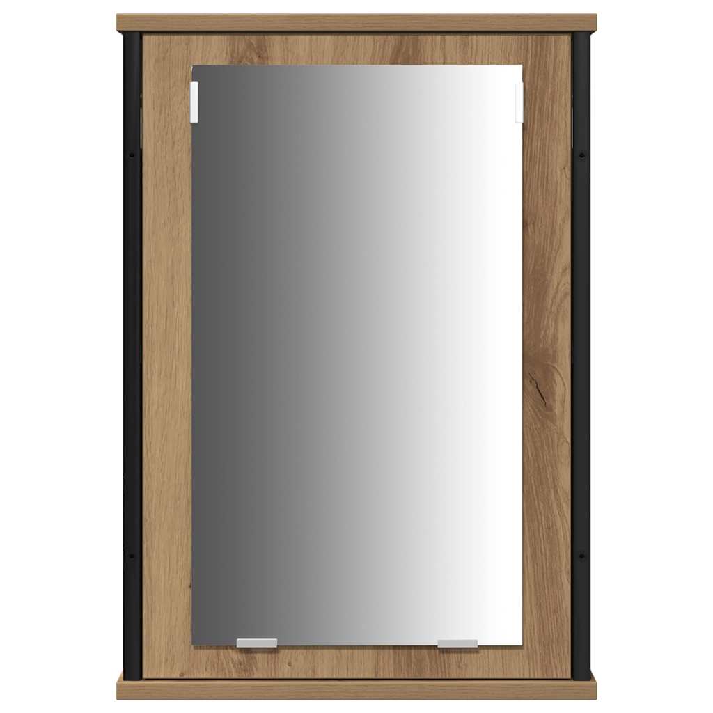 Badezimmermöbel-Set mit Regal 4 pcs Artisan-Eiche Holzwerkstoff