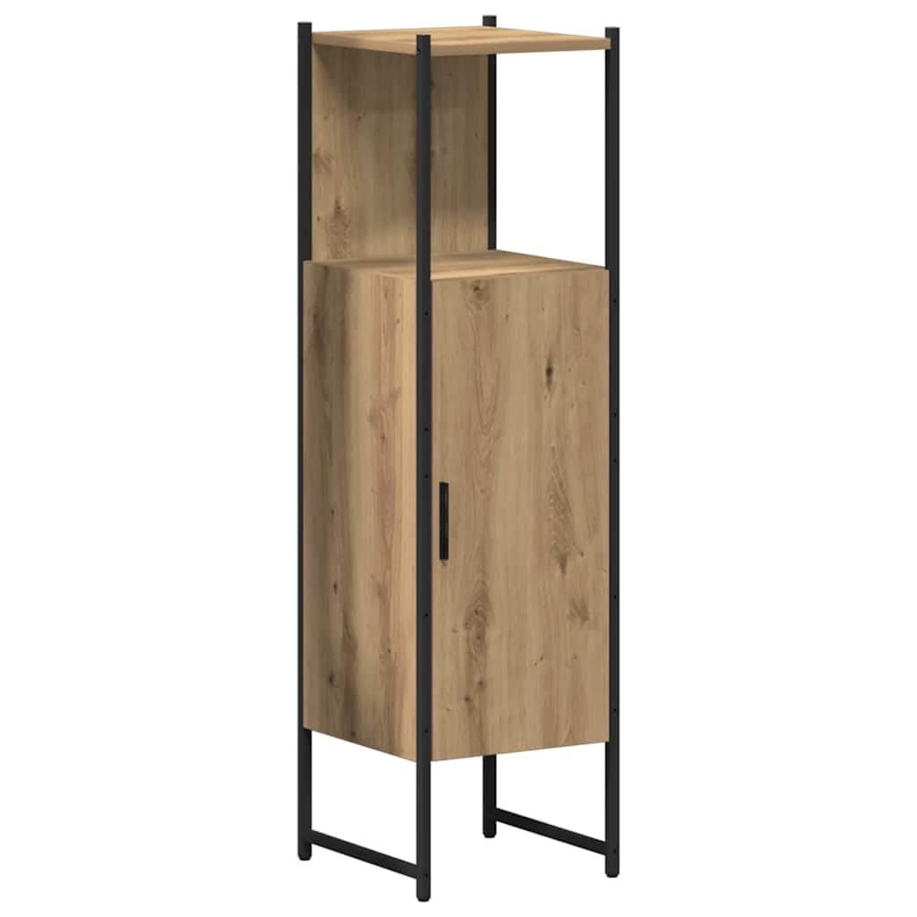 Badezimmermöbel-Set 4 stk. Braun 33 x 33 x 185,5 cm