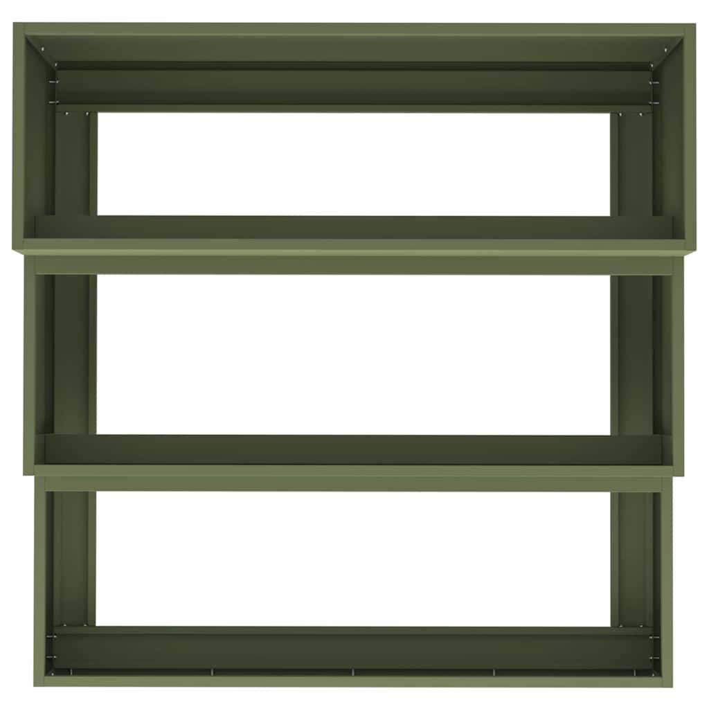 Garten-Pflanzgefäß Olive Grün 90 x 90 x 35 cm