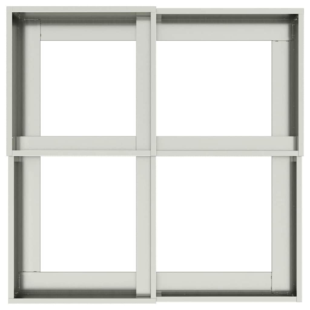 Gartenblumentopf Silber 80 x 80 x 48 cm Verzinkter Stahl
