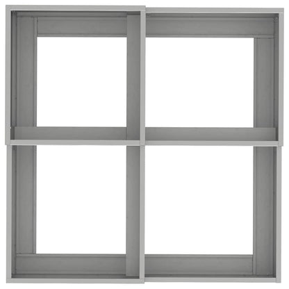 Gartenblumentopf Silber 100 x 100 x 48 cm Edelstahl