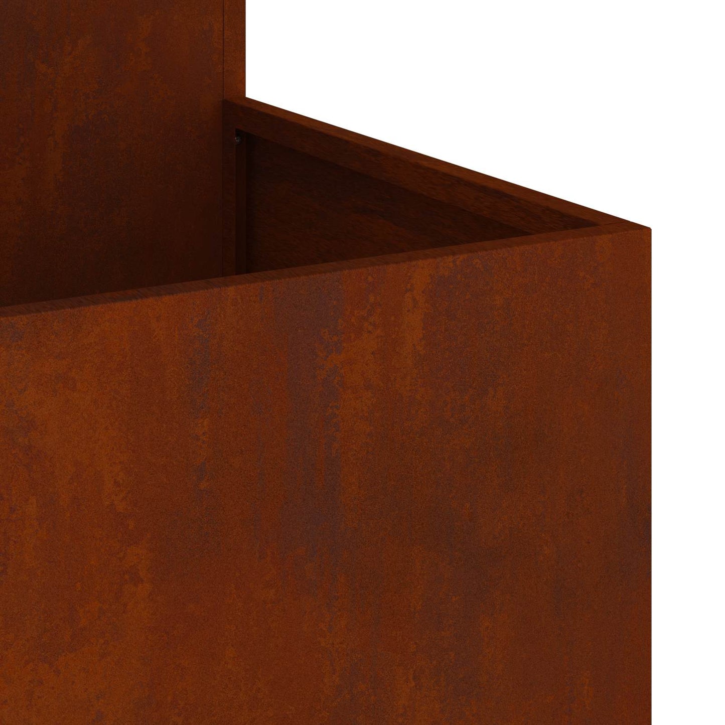 Gartenblumentopf Rostig 80 x 80 x 60 cm Wetterfeststahl