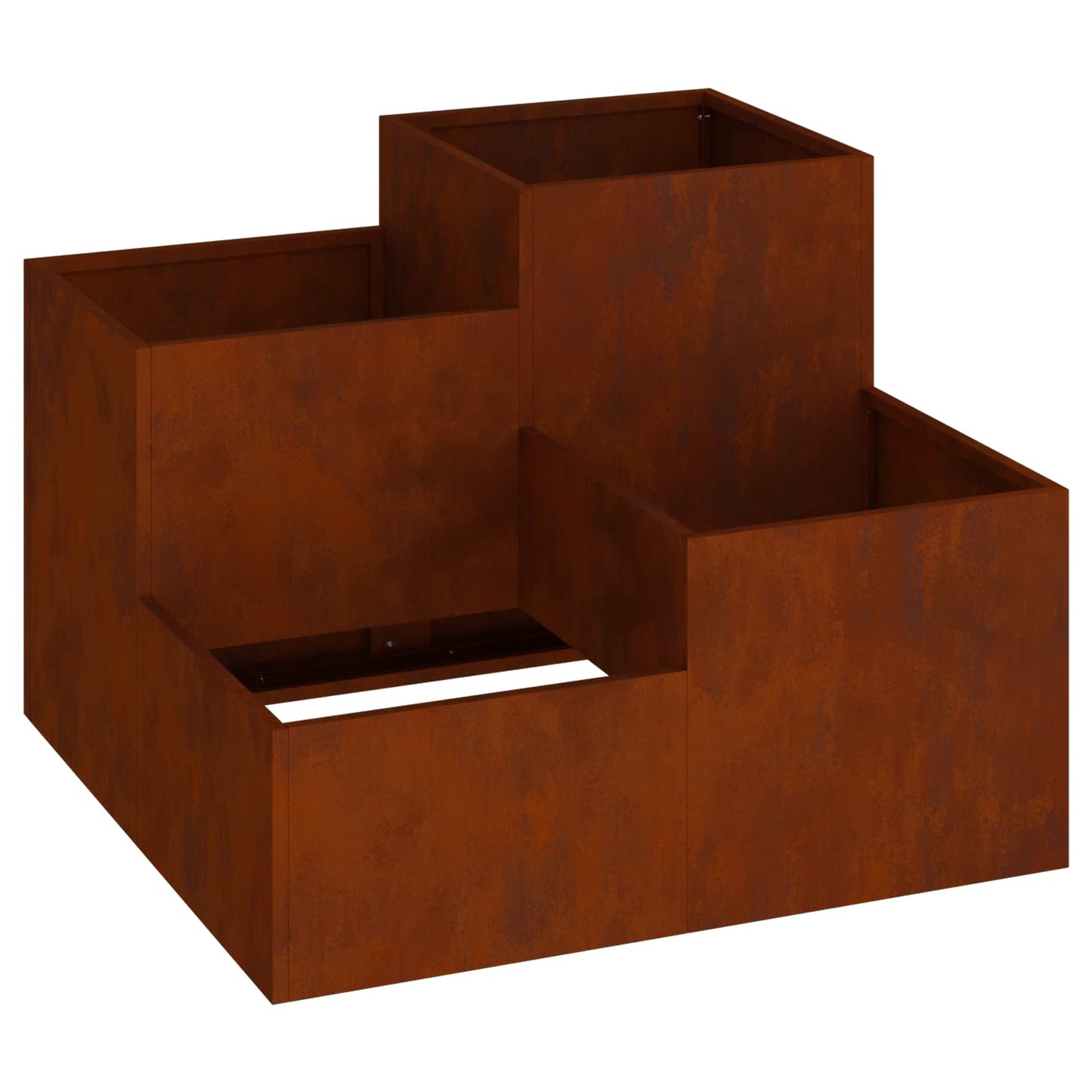 Gartenblumentopf Rostig 80 x 80 x 60 cm Wetterfeststahl