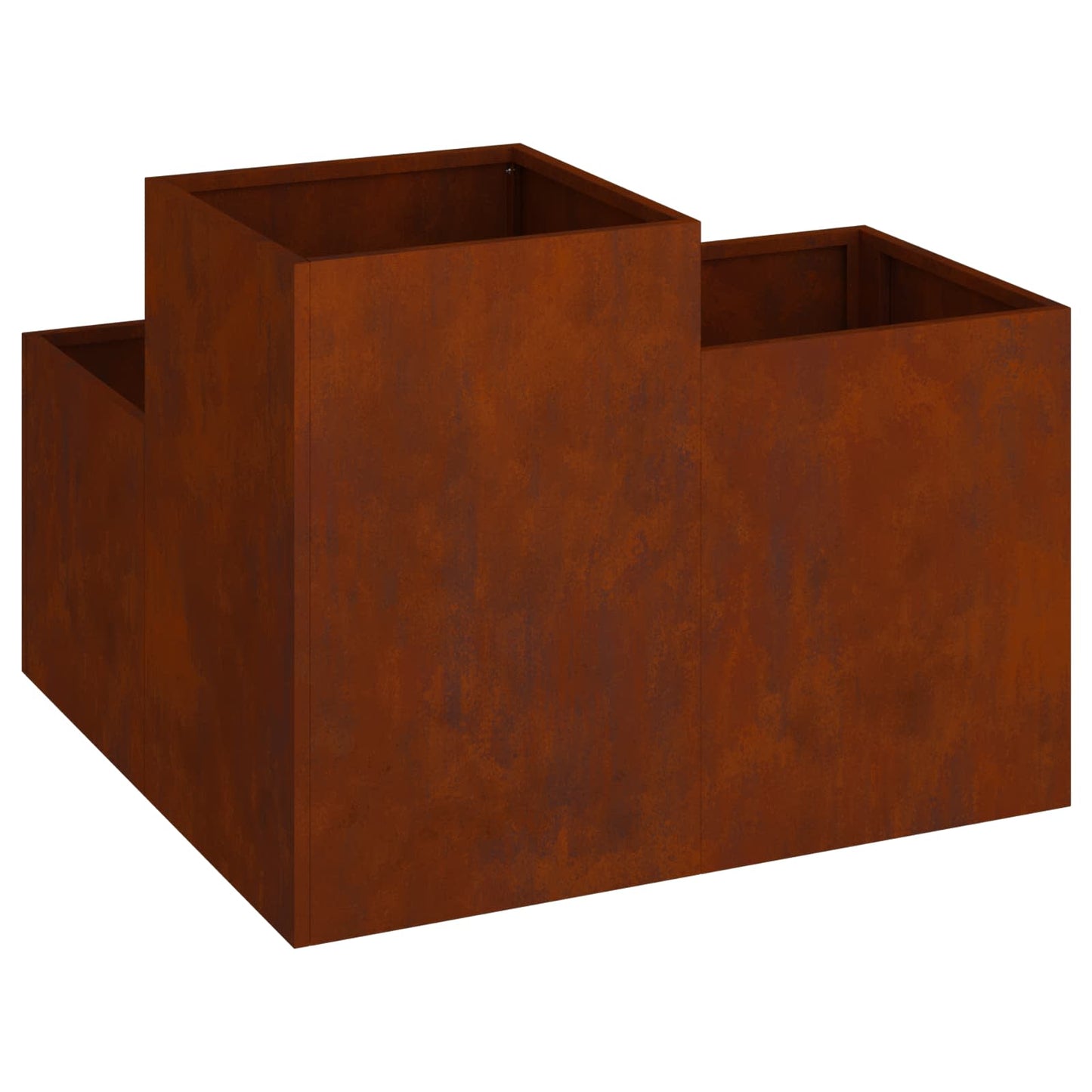 Gartenblumentopf Rostig 80 x 80 x 60 cm Wetterfeststahl