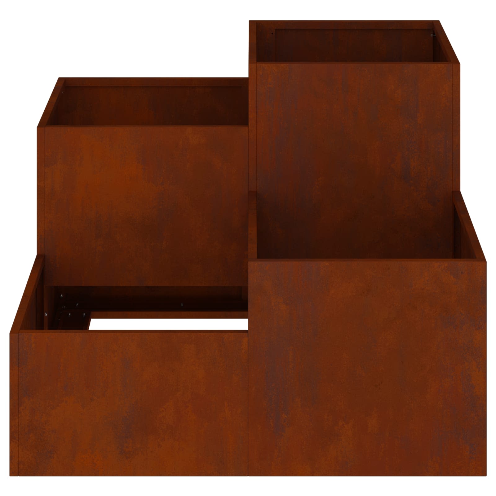 Gartenblumentopf Rostig 100 x 100 x 60 cm Wetterfeststahl