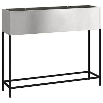 Hochbeet Gartenpflanzer Silber 100 x 26 x 82 cm Edelstahl