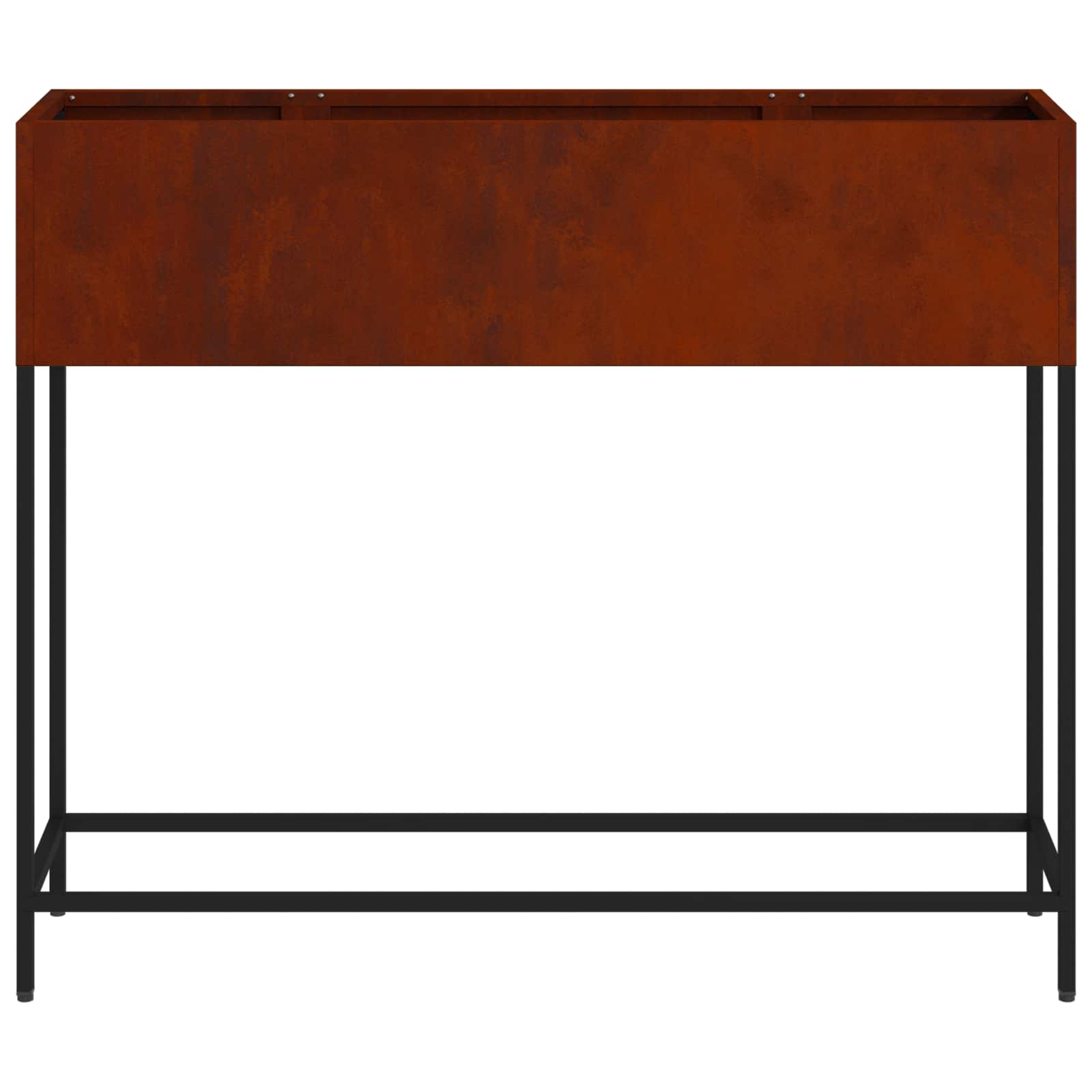 Hochbeet Gartenpflanzer Rostig 100 x 26 x 82 cm Wetterfeststahl