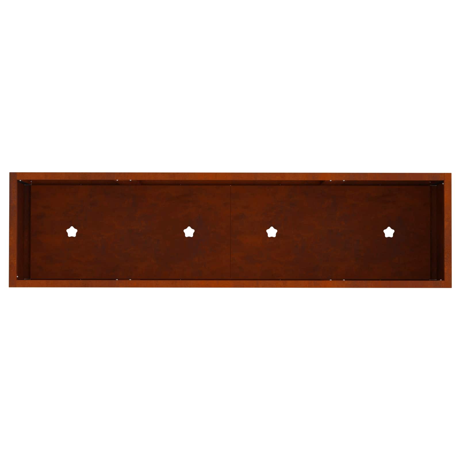Hochbeet Gartenpflanzer Rostig 100 x 26 x 82 cm Wetterfeststahl