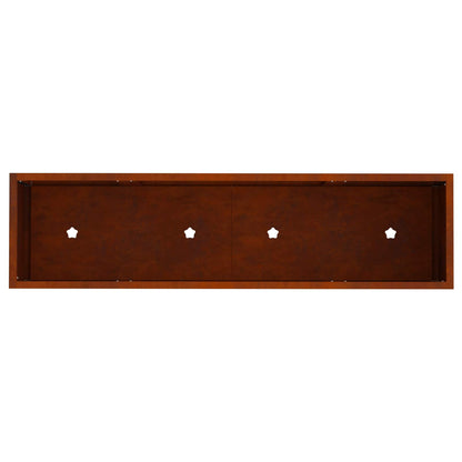 Hochbeet Gartenpflanzer Rostig 100 x 26 x 82 cm Wetterfeststahl