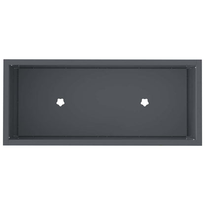 Hochbeet Gartenpflanzer Anthrazit 60 x 26 x 45 cm Stahl