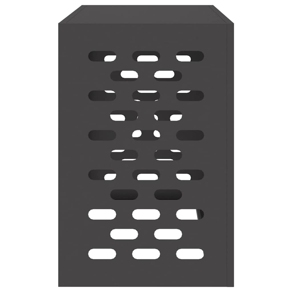 Klimaanlagenabdeckung Schwarz 90 x 40 x 60 cm Stahl