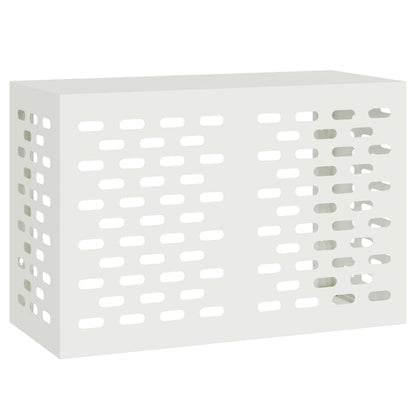 Klimaanlagenabdeckung Weiß 90 x 40 x 60 cm Stahl