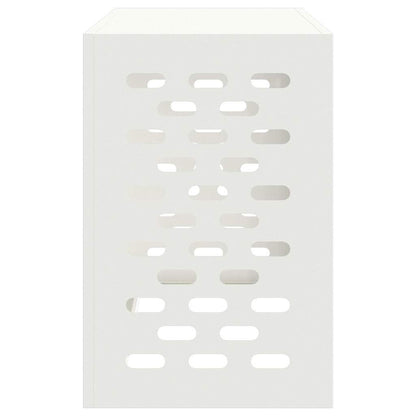 Klimaanlagenabdeckung Weiß 90 x 40 x 60 cm Stahl