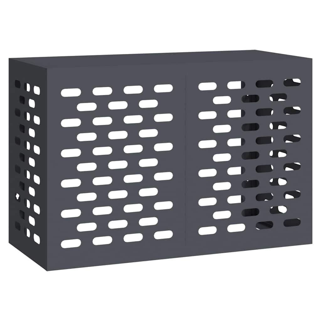 Klimaanlagenabdeckung Anthrazit 90 x 40 x 60 cm Stahl