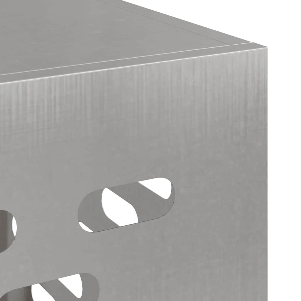 Klimaanlagenabdeckung Silber 90 x 40 x 60 cm Edelstahl