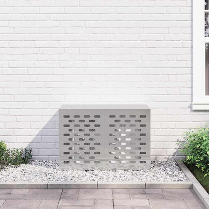 Klimaanlagenabdeckung Silber 90 x 40 x 60 cm Edelstahl