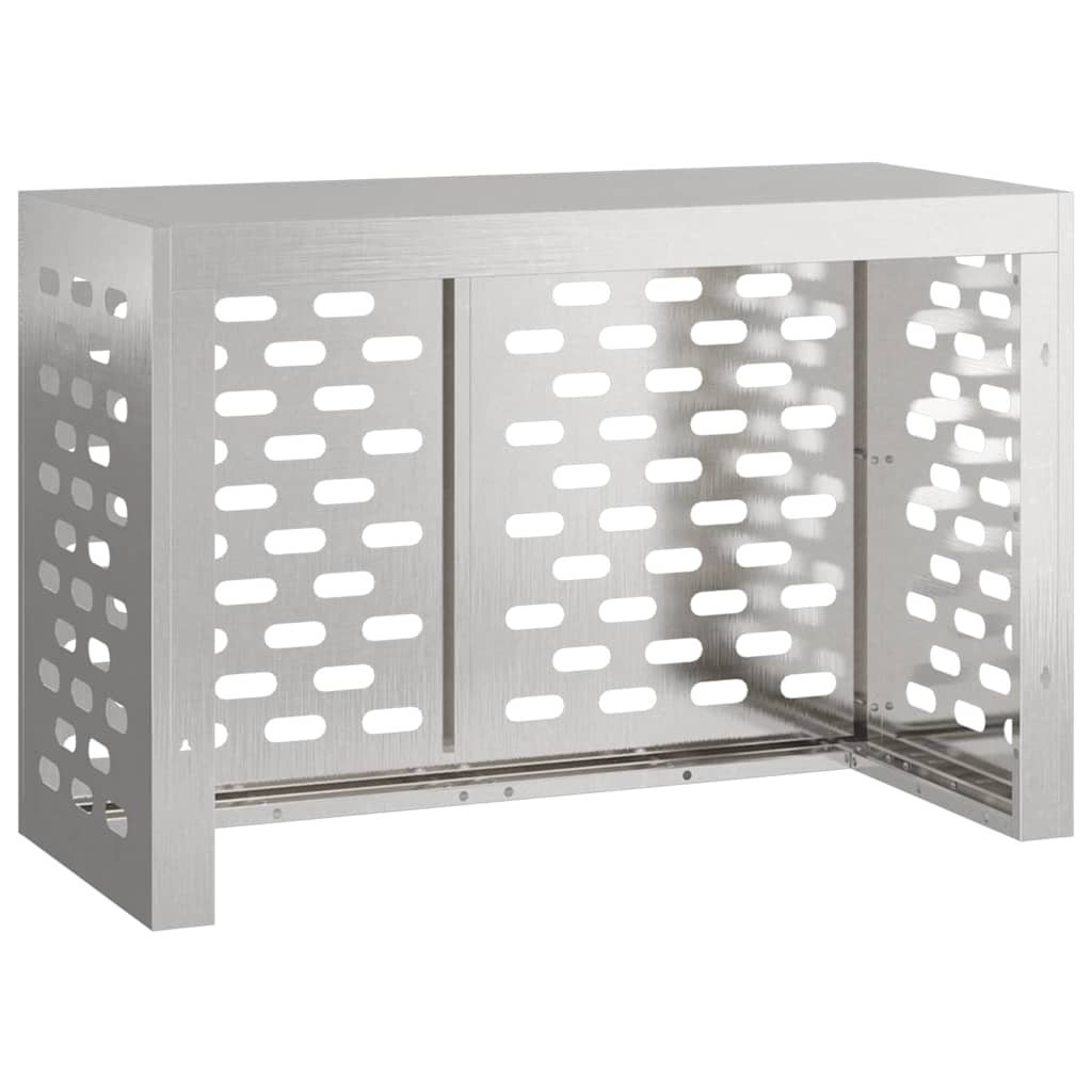 Klimaanlagenabdeckung Silber 90 x 40 x 60 cm Edelstahl