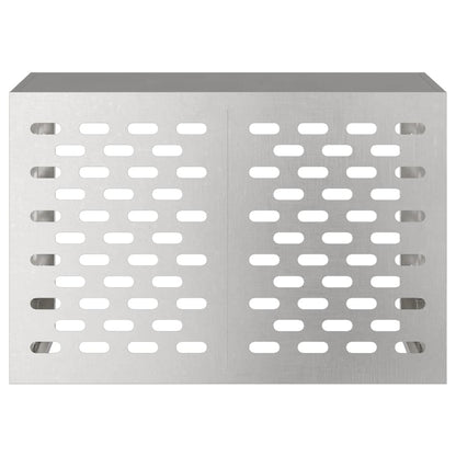Klimaanlagenabdeckung Silber 90 x 40 x 60 cm Edelstahl