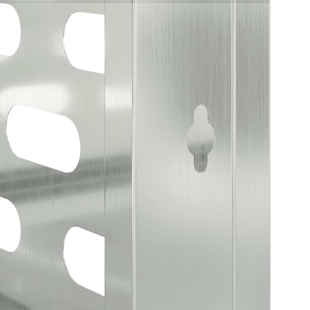 Klimaanlagenabdeckung Silber 90 x 40 x 60 cm Verzinkter Stahl
