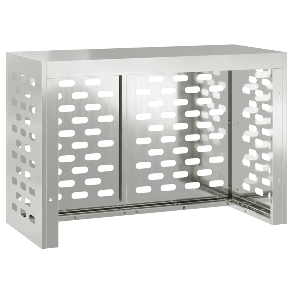 Klimaanlagenabdeckung Silber 90 x 40 x 60 cm Verzinkter Stahl