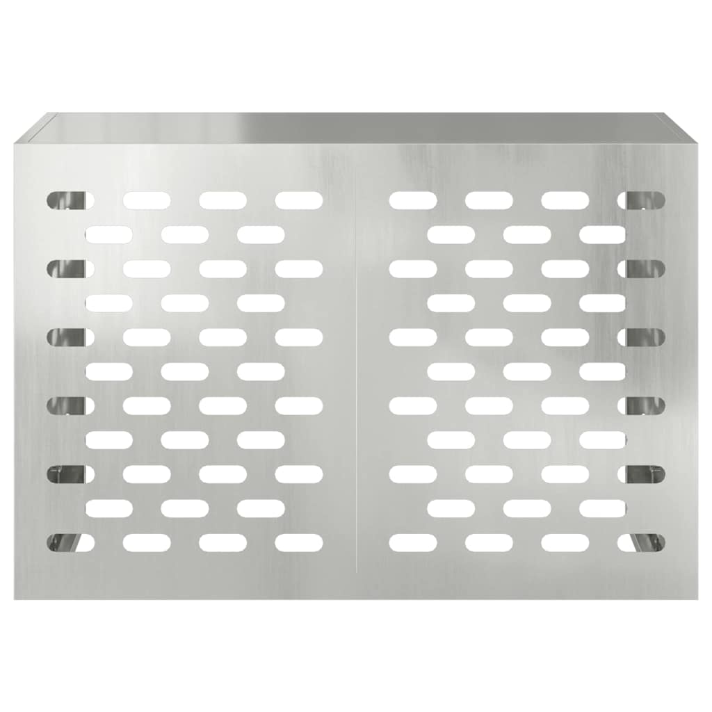 Klimaanlagenabdeckung Silber 90 x 40 x 60 cm Verzinkter Stahl