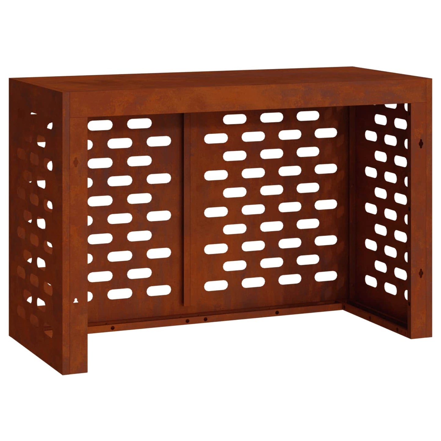 Klimaanlagenabdeckung Rostoptik 90 x 40 x 60 cm Wetterfeststahl