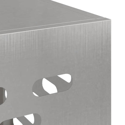 Klimaanlagenabdeckung Silber 100 x 50 x 70 cm Edelstahl