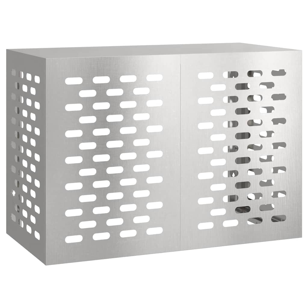 Klimaanlagenabdeckung Silber 100 x 50 x 70 cm Edelstahl