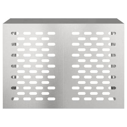 Klimaanlagenabdeckung Silber 100 x 50 x 70 cm Edelstahl