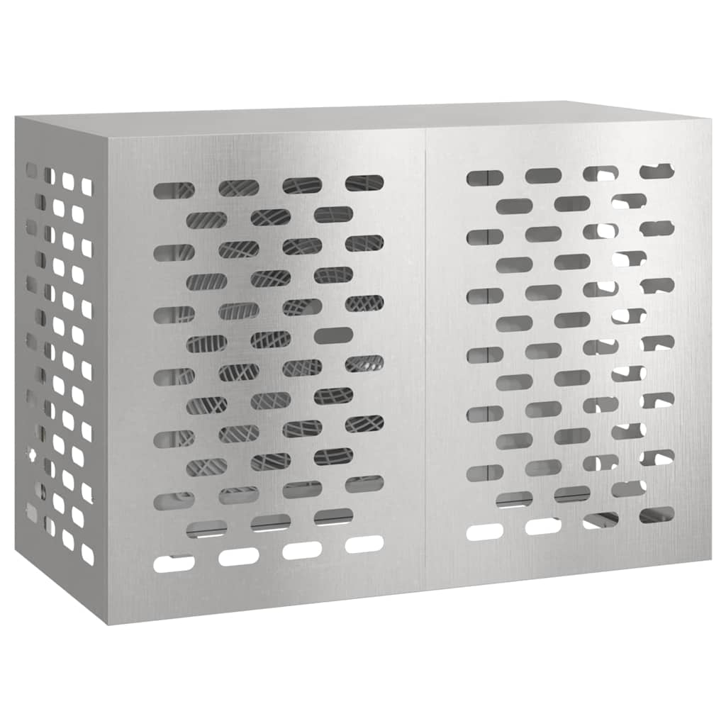 Klimaanlagenabdeckung Silber 100 x 50 x 70 cm Edelstahl