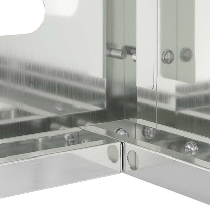 Klimaanlagenabdeckung Silber 100 x 50 x 70 cm Verzinkter Stahl