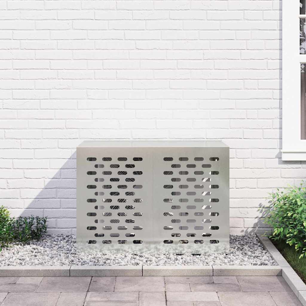 Klimaanlagenabdeckung Silber 100 x 50 x 70 cm Verzinkter Stahl