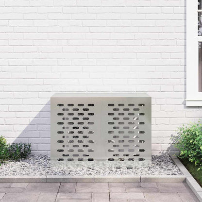 Klimaanlagenabdeckung Silber 100 x 50 x 70 cm Verzinkter Stahl