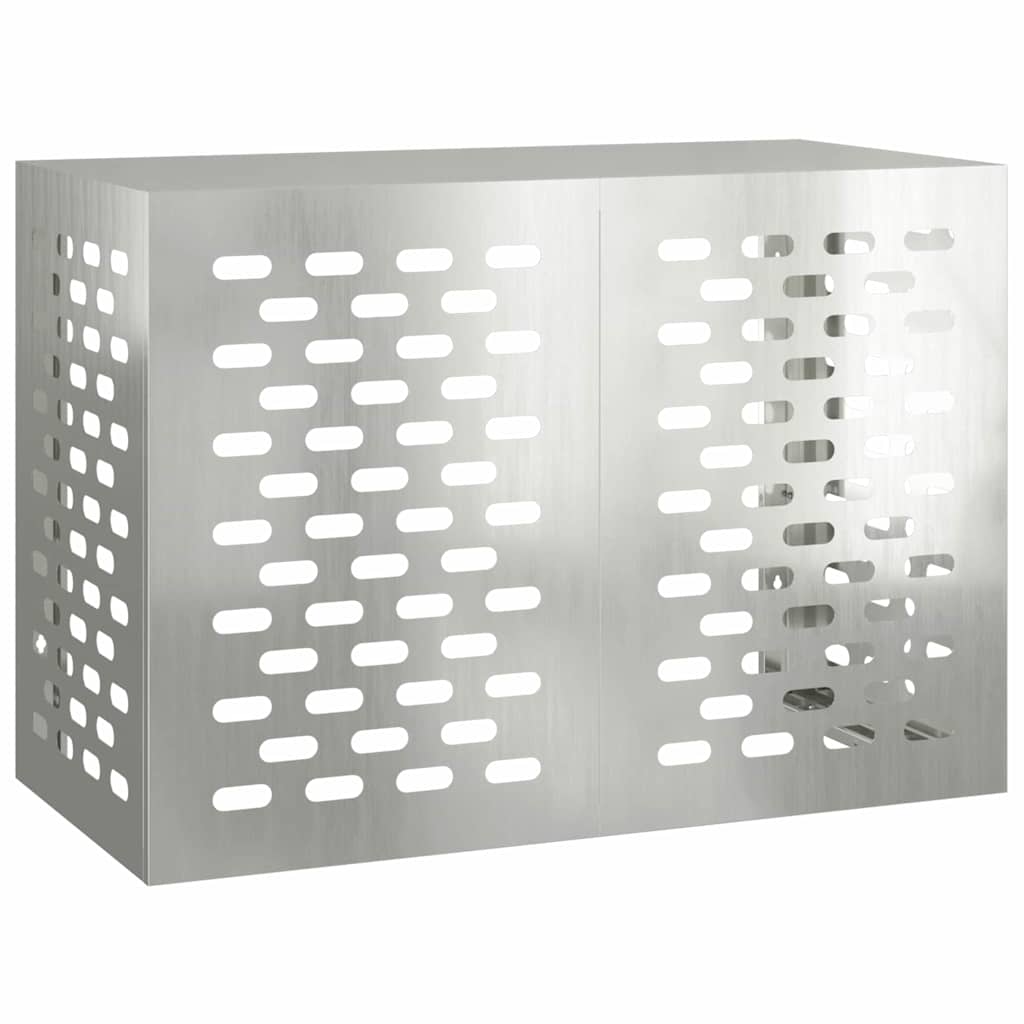 Klimaanlagenabdeckung Silber 100 x 50 x 70 cm Verzinkter Stahl