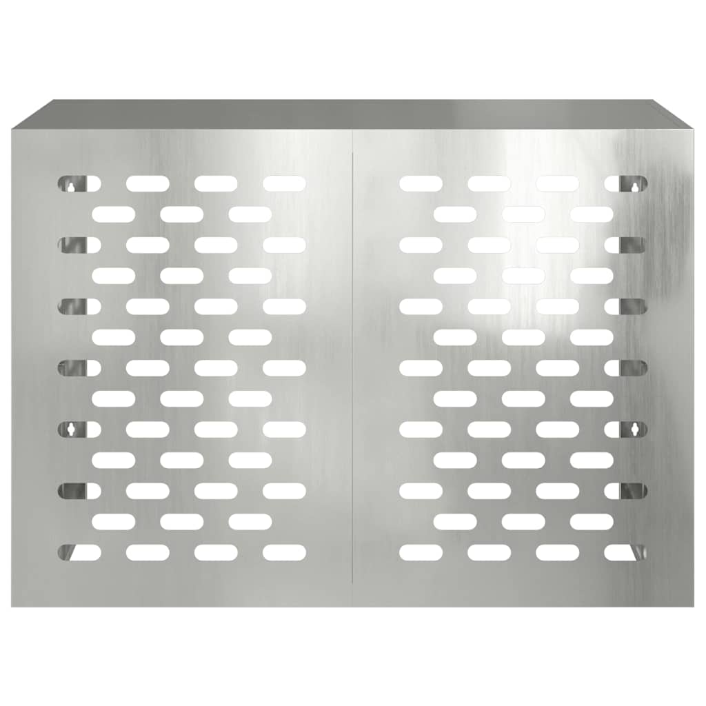 Klimaanlagenabdeckung Silber 100 x 50 x 70 cm Verzinkter Stahl