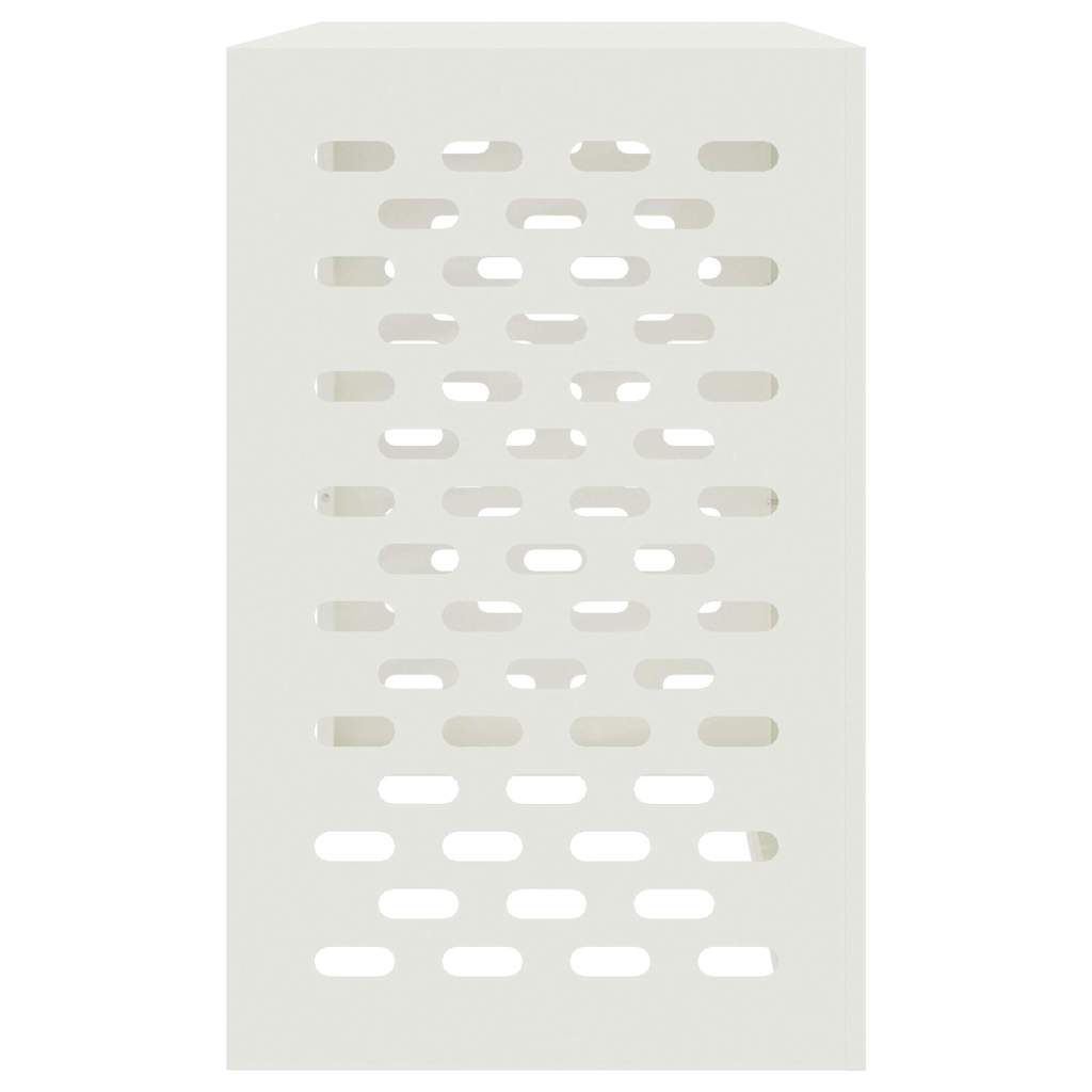 Klimaanlagenabdeckung Weiß 110 x 50 x 80 cm Stahl