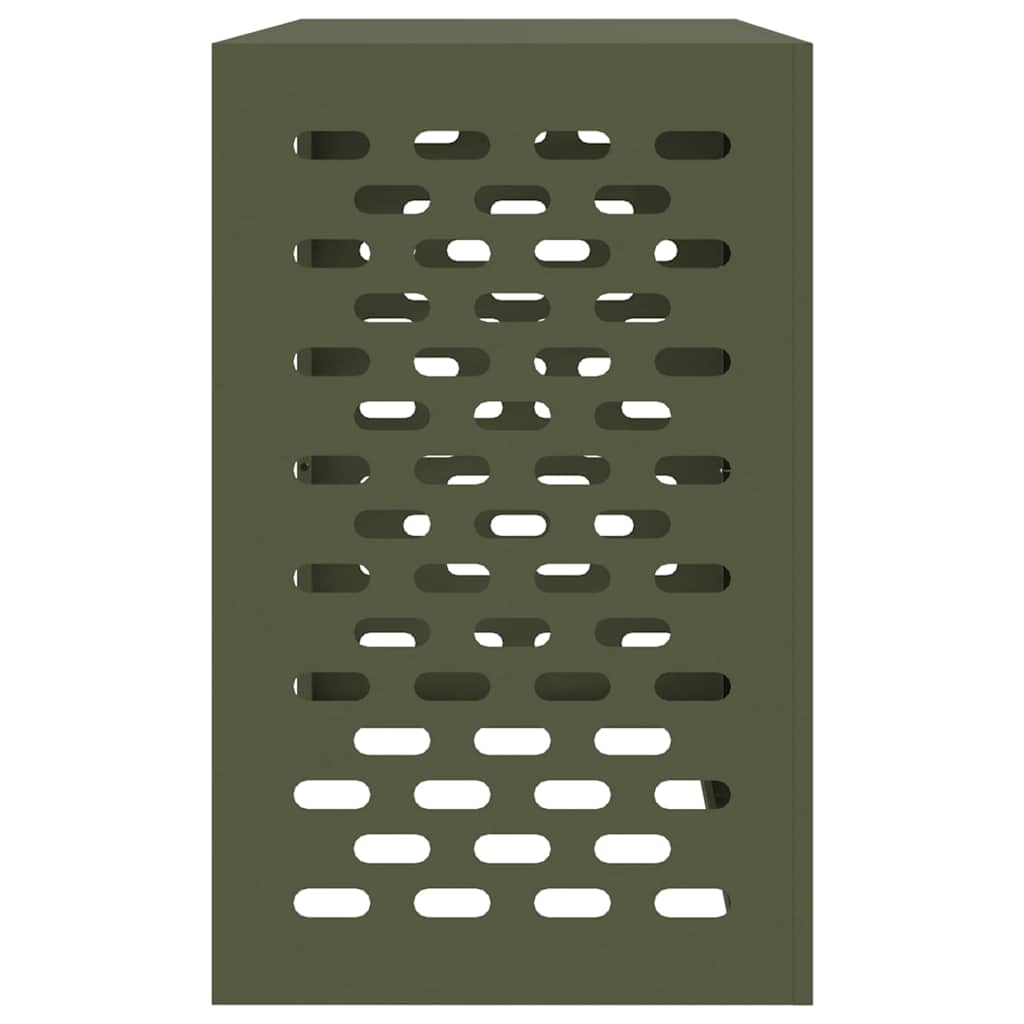 Klimaanlagenabdeckung Olivgrün 110 x 50 x 80 cm Stahl