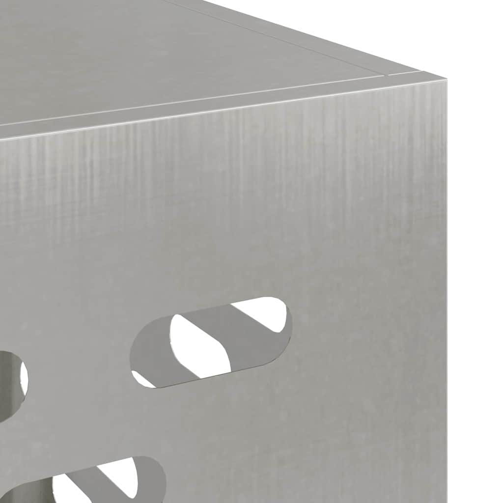 Klimaanlagenabdeckung Silber 110 x 50 x 80 cm Verzinkter Stahl